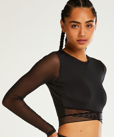 HKMX Crop top, Black