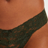 Floral Lace Thong, Green