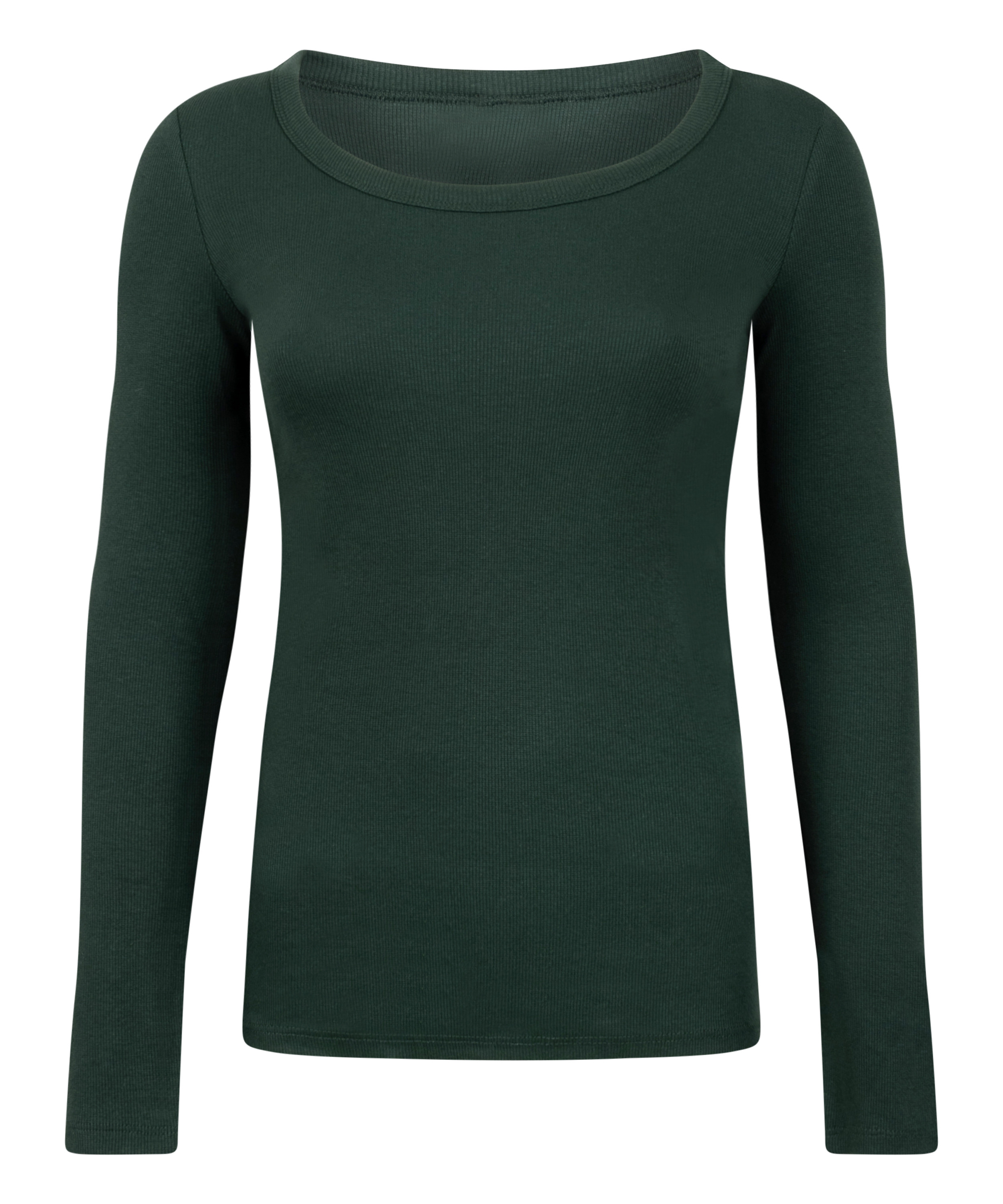 Cotton Pyjama Top, Green, main