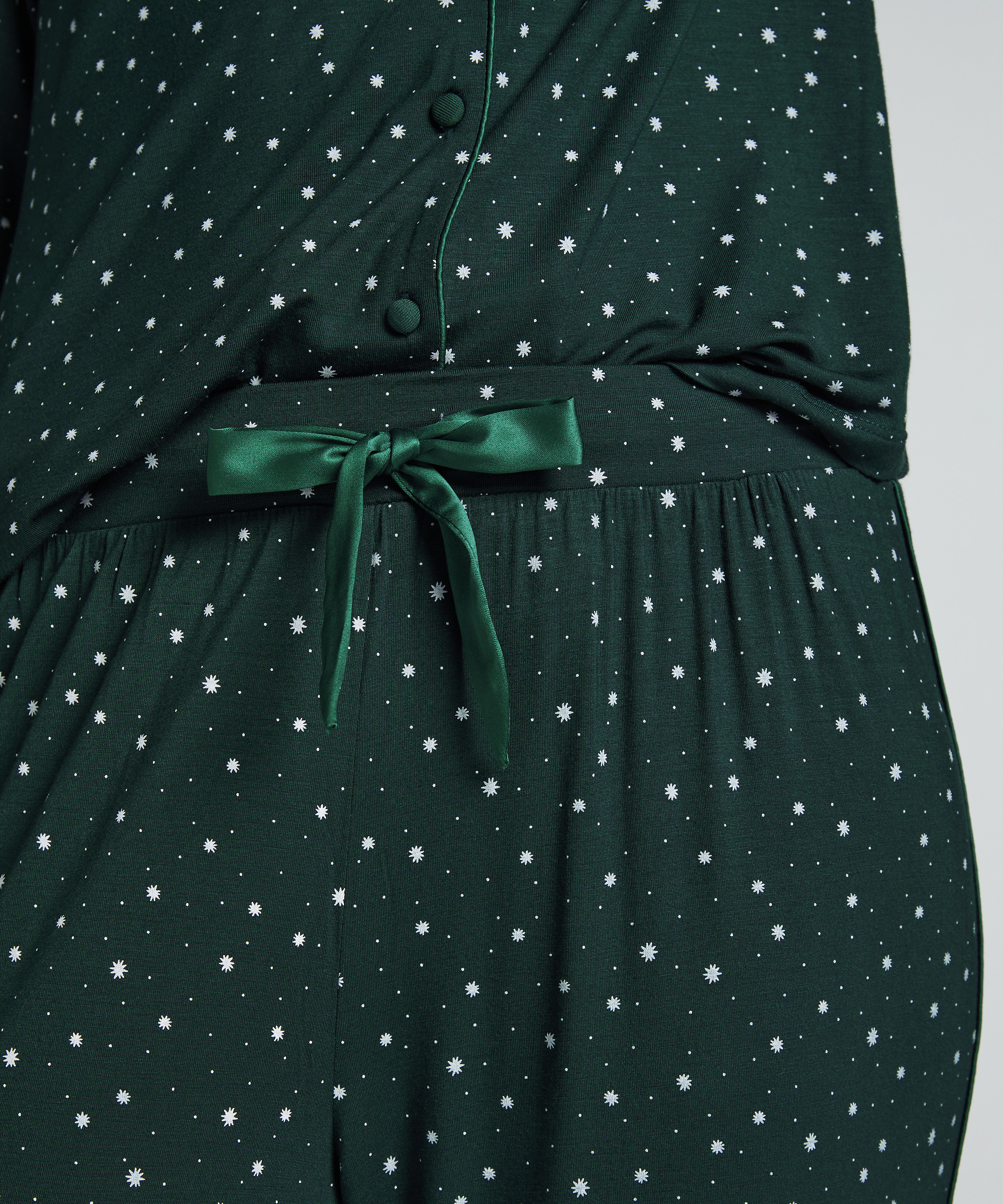 Jersey Pyjama Pants, Green, main