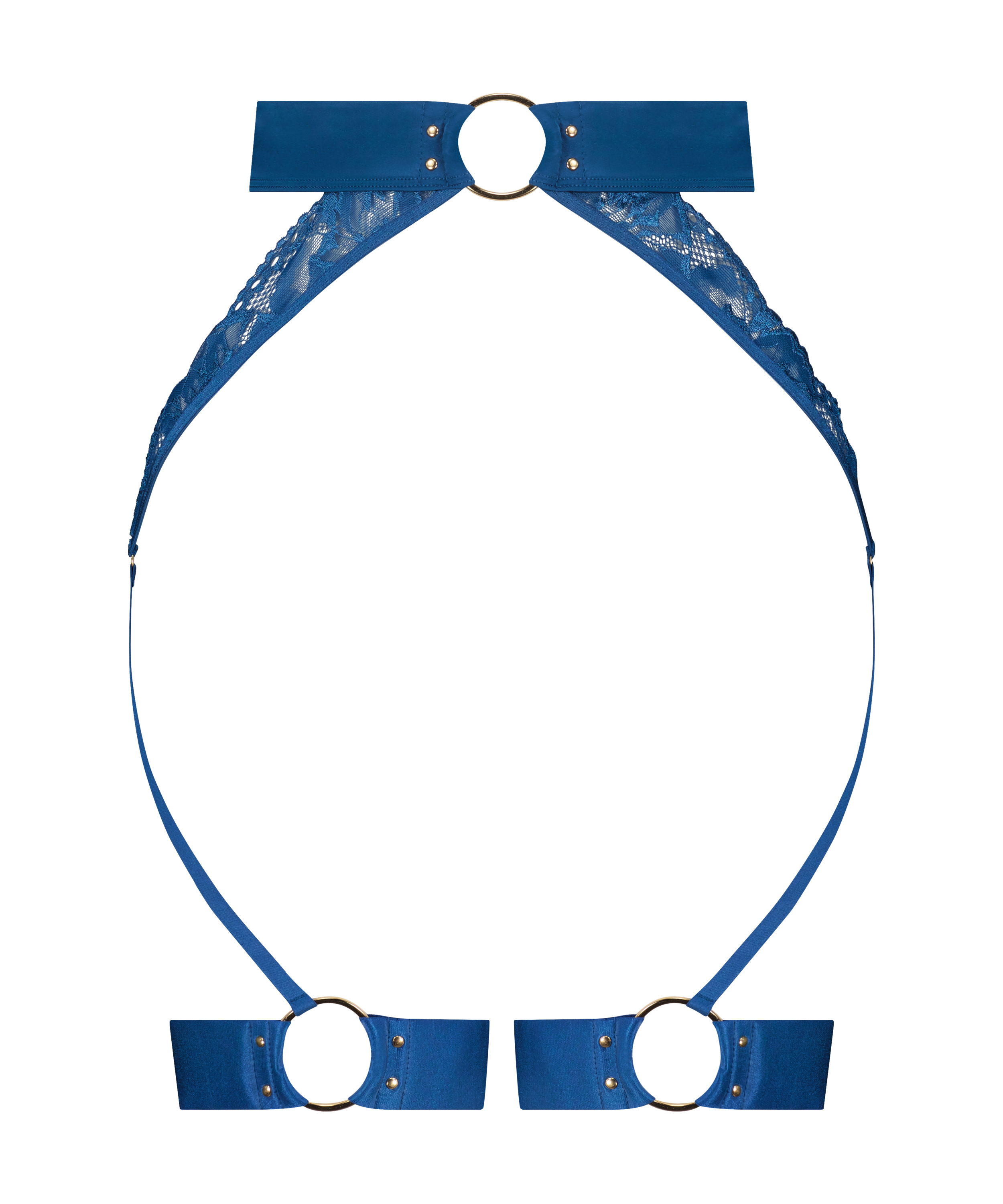 Elsa Suspender belt, Green, main