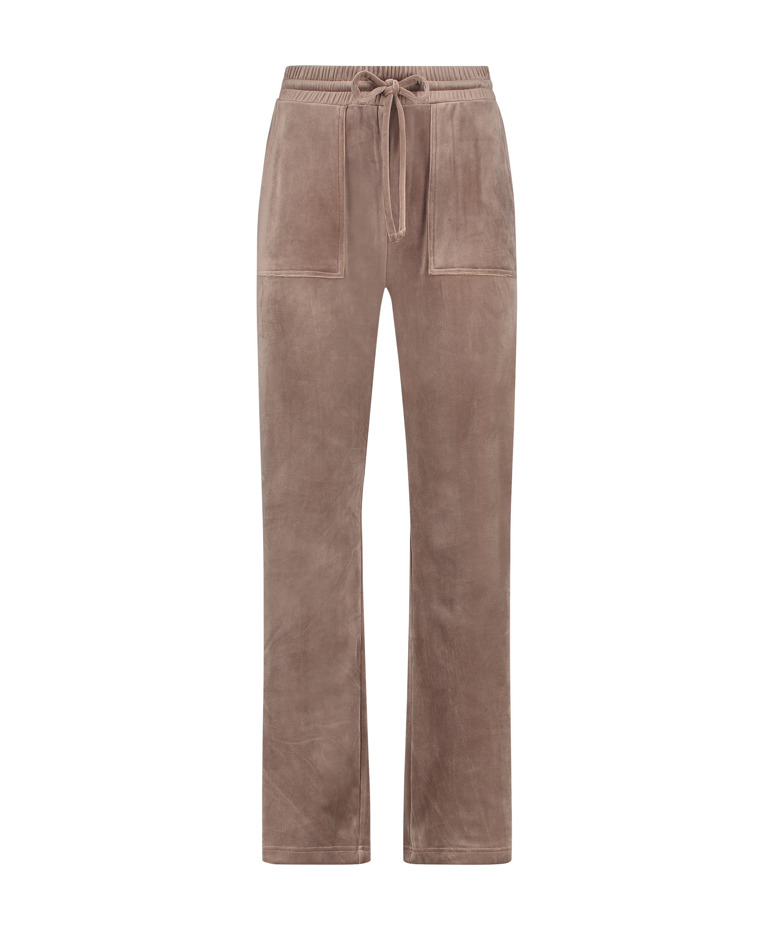 Velour Joggers, Brown, main