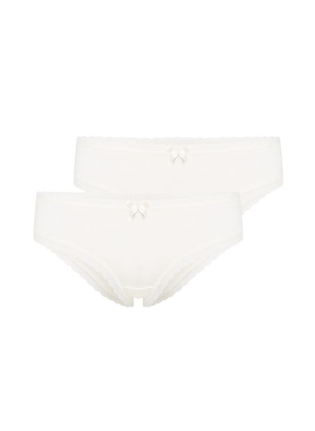 3-pack Georgia Cotton Brazilian shorts, White