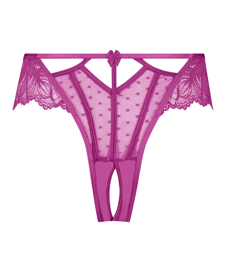Lulu Open Crotch Brazilian, Purple