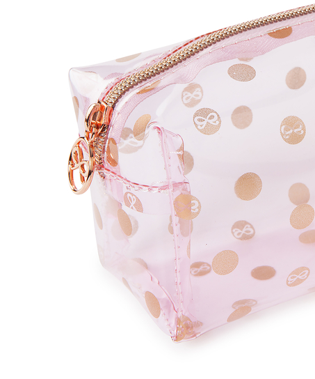 Dotted Make-Up Bag, Pink