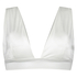 Lola triangle bikini top, White