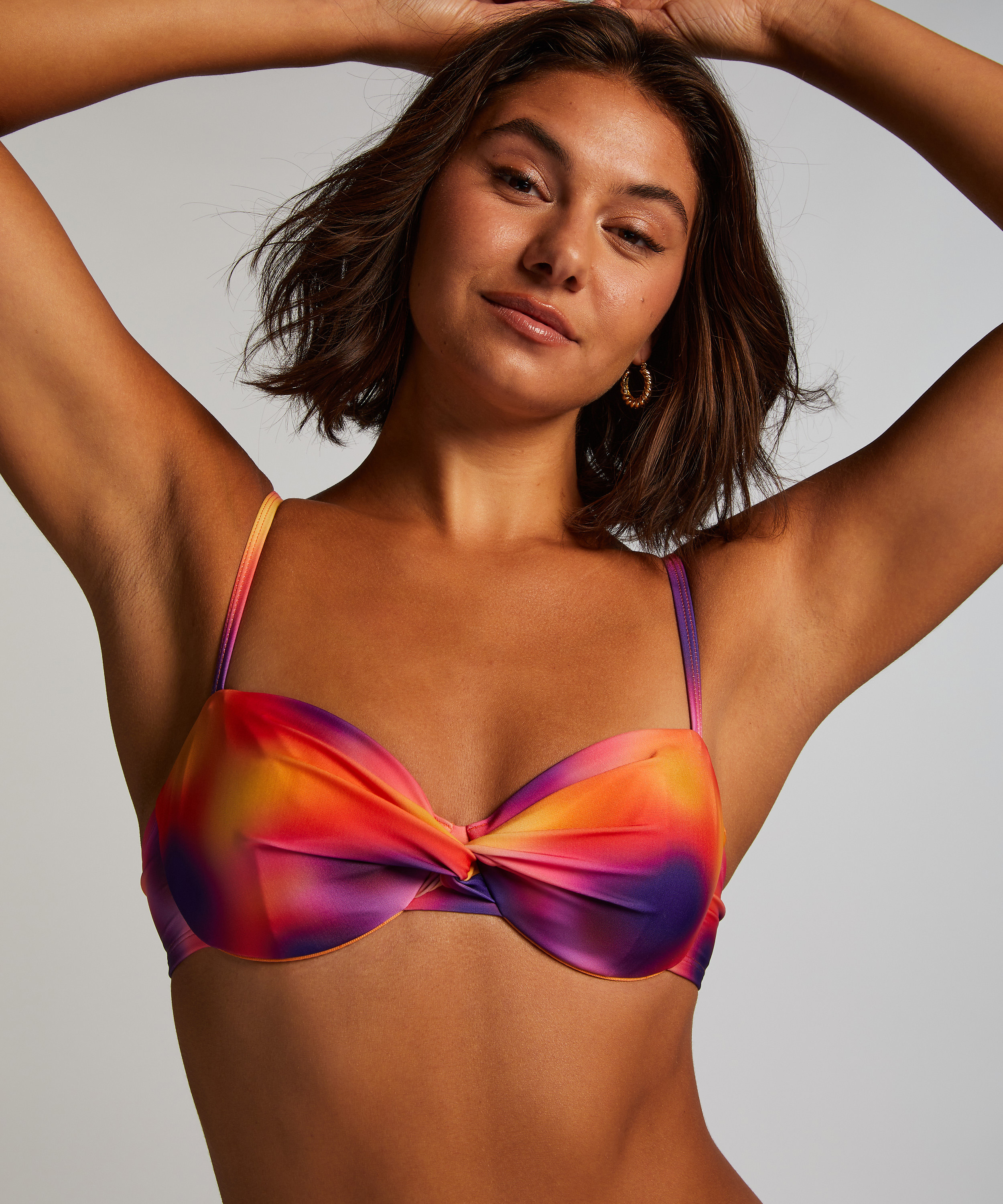 Sunset Bikini Top, Purple, main