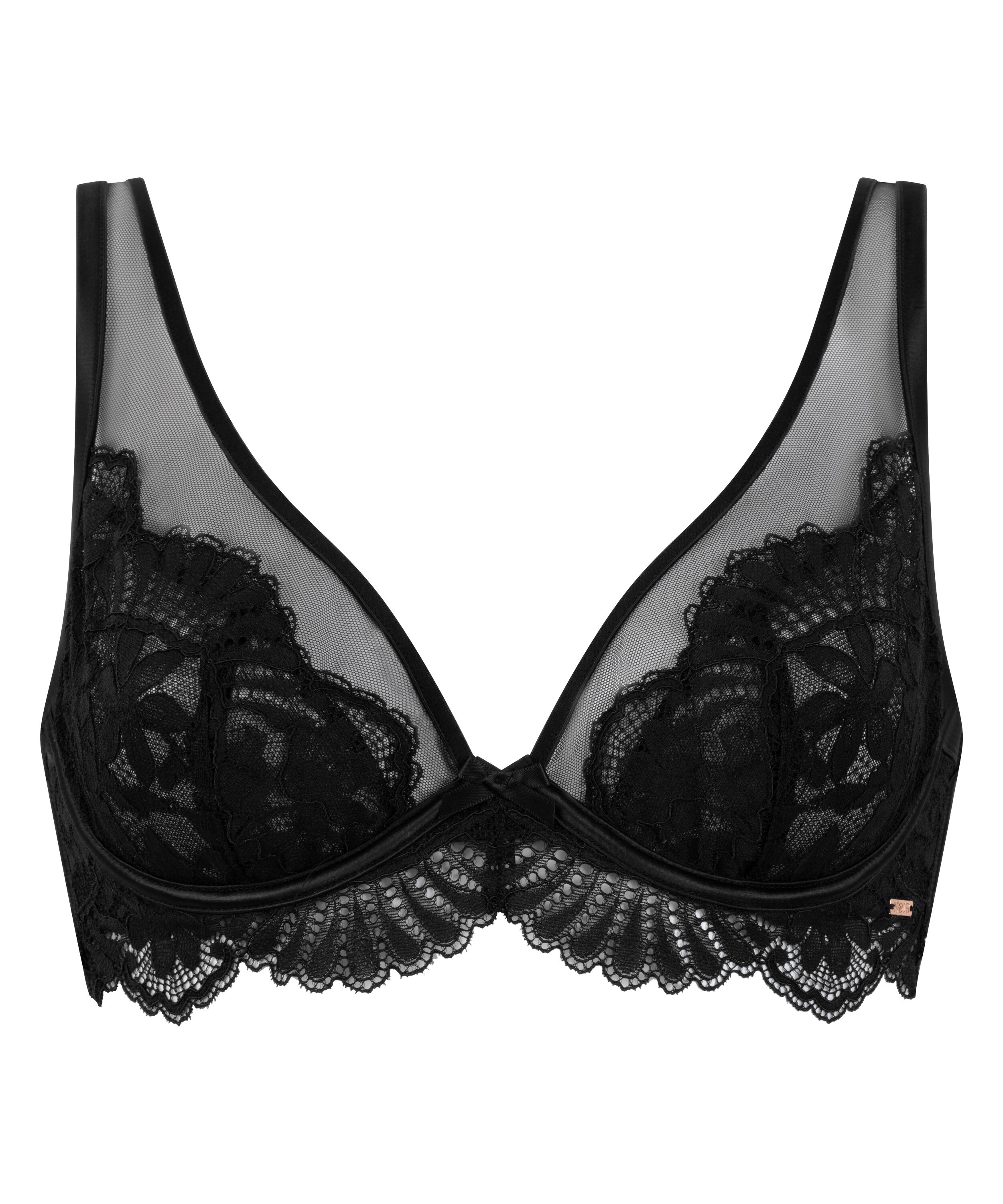 Poppy Non-Padded Underwired Bra, Black
