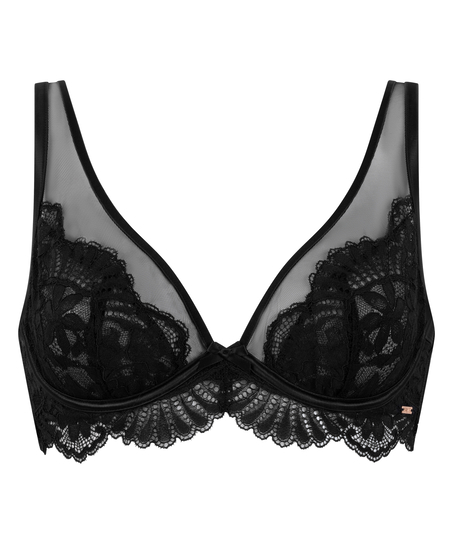 Poppy Non-Padded Underwired Bra, Black