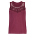 Jersey Lace Top, Red
