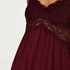 Jersey lace slipdress, Red