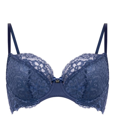 Marine Non-Padded Underwired Bra, Blue