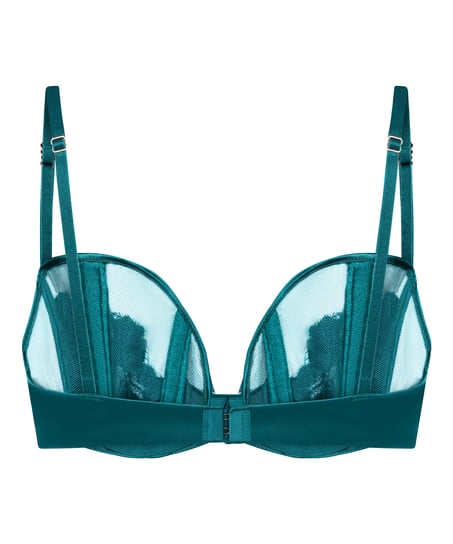 Ember Non-Padded Underwired Bra, Green