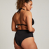Luxe Bandeau Bikini Top, Black