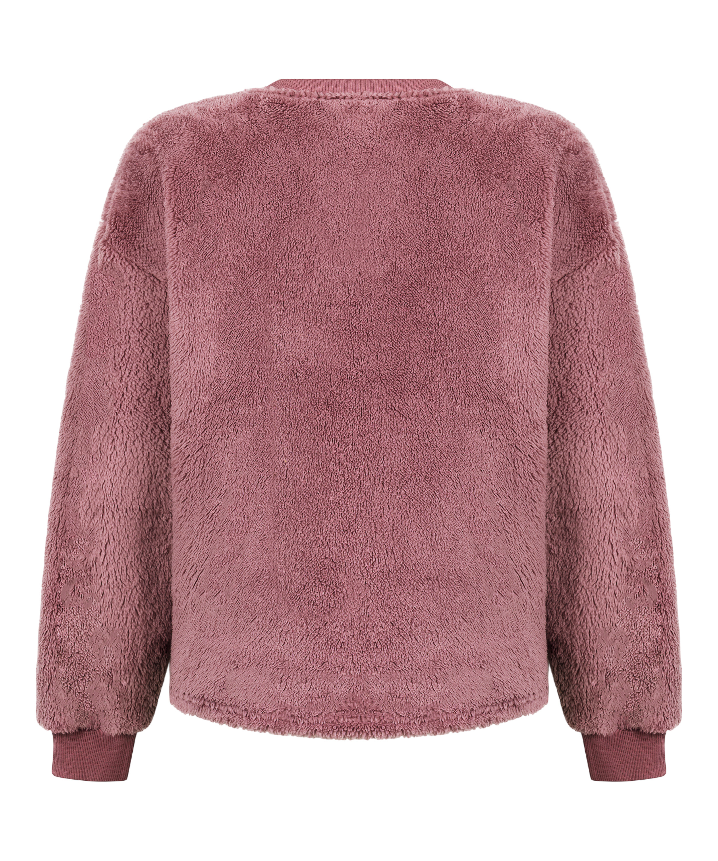 Longsleeved Top Fluffy Fleece, Pink, main