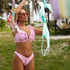 Julia Padded Push-Up Underwired Bikini Top, Pink