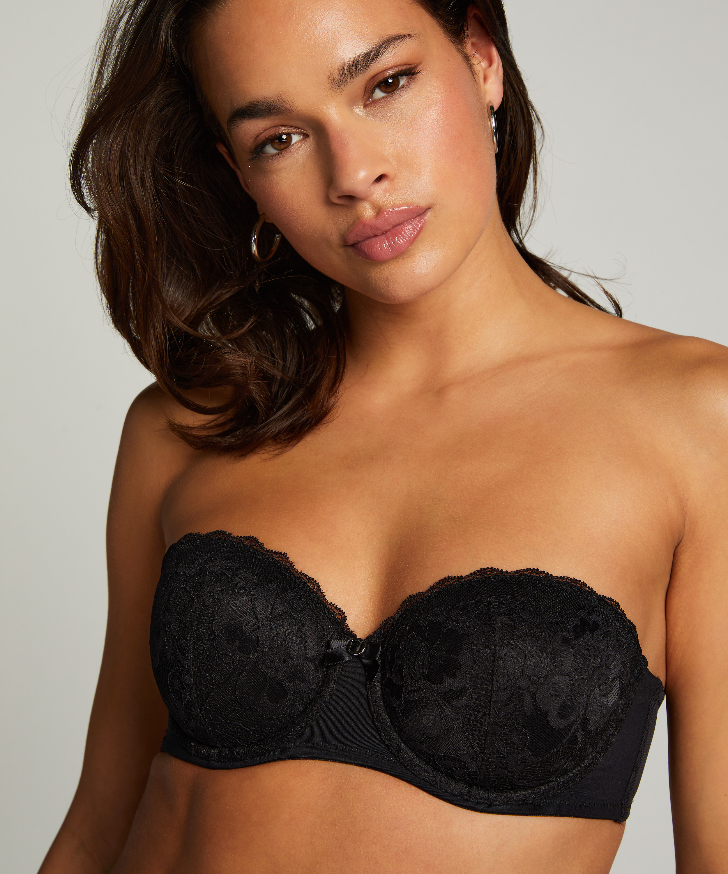 Padded Strapless Underwired Bra Maya, Black, main