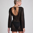 Beach Crochet Dress, Black