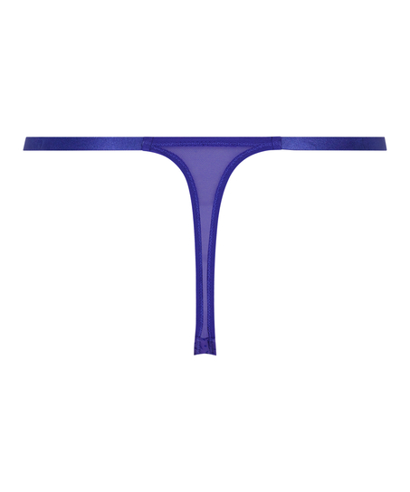 Nikki High Leg Thong, Blue