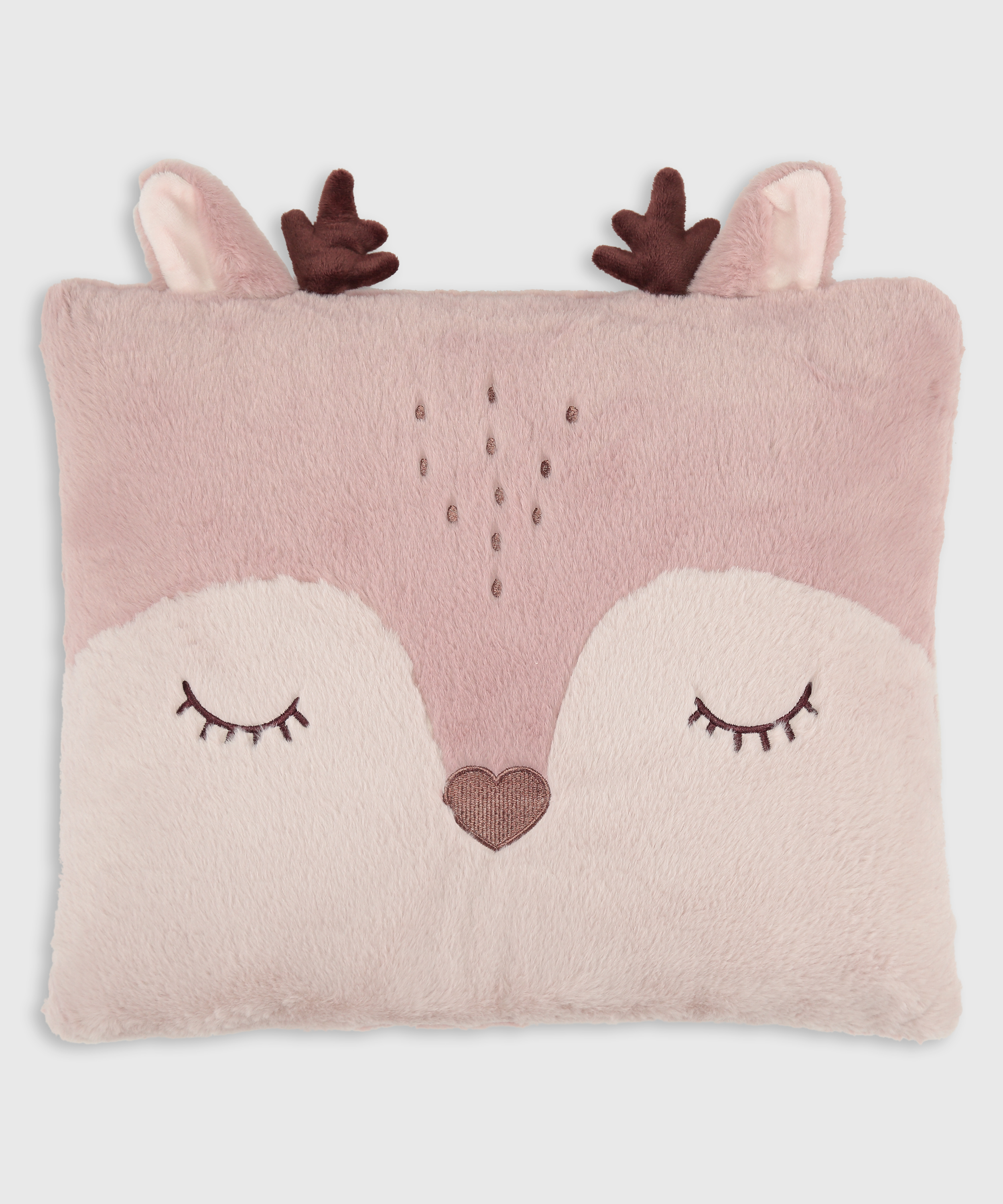 Reindeer Cushion, Pink, main