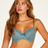 Teddy Padded Underwired Bra, Green