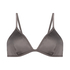 Luna Triangle Bikini Top, Grey