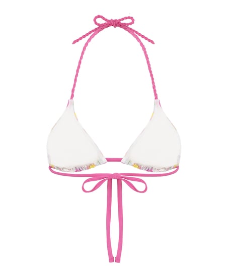 Madeira Triangle Bikini Top, Pink