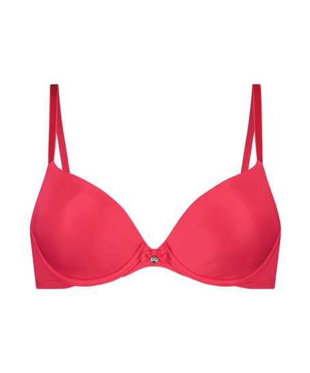 Plunge Padded Underwired Bra, Pink