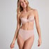 Transparent Back Padded Underwired Bra, Beige