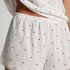 Pointelle Pyjama Shorts, White