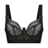Hana Non-Padded Underwired Longline Bra, Black