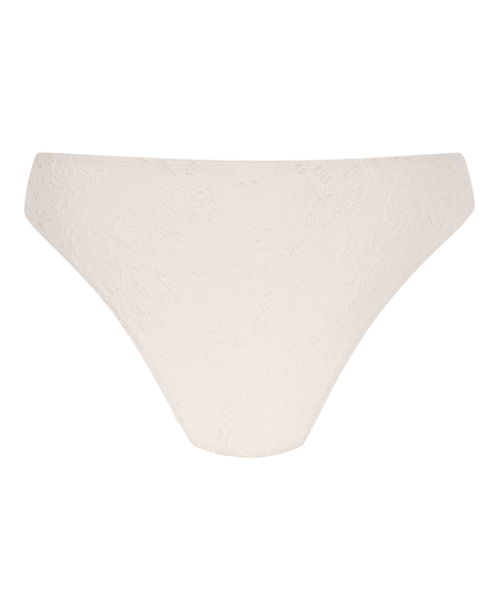 Crochet Bikini Bottoms, White