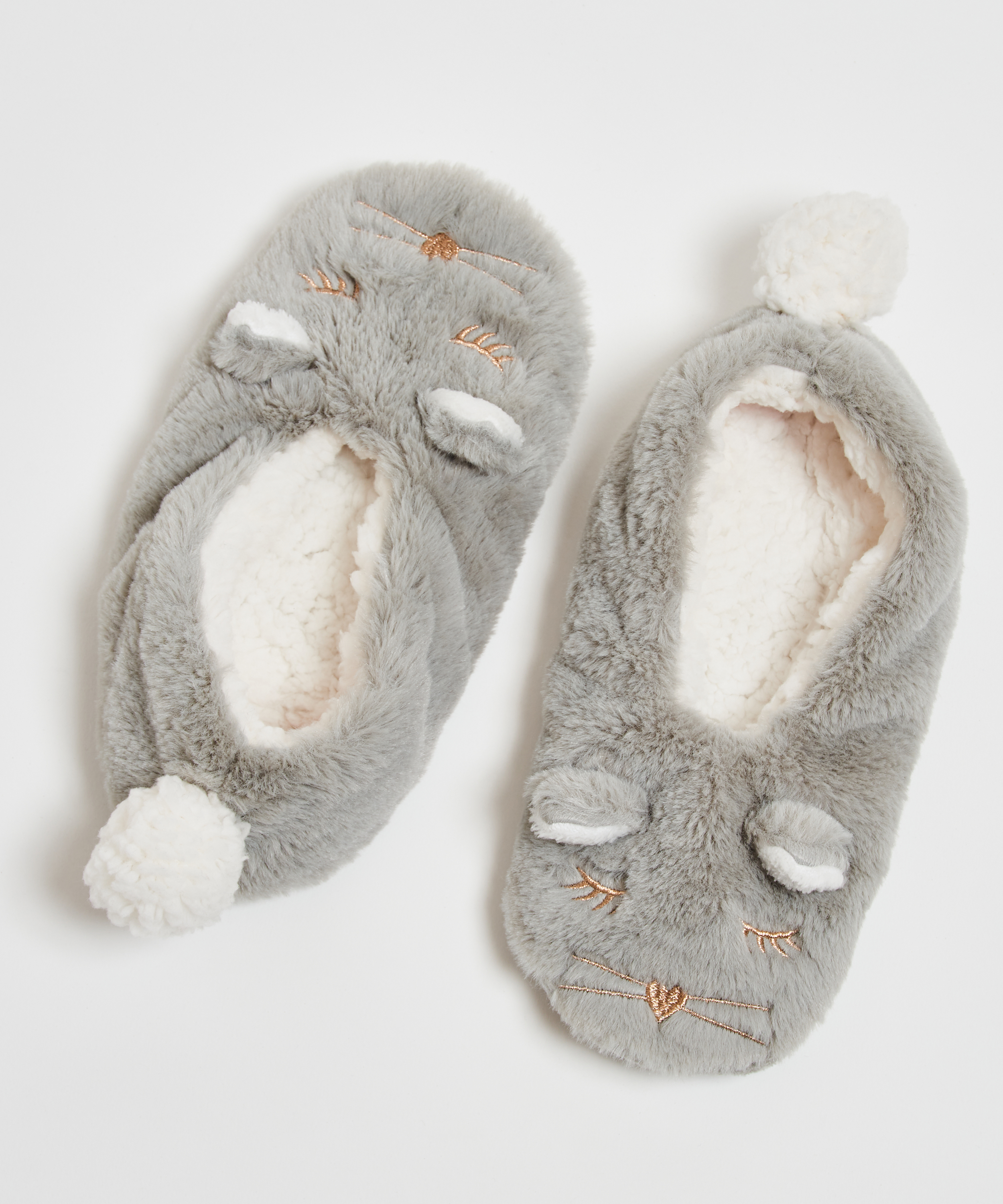 Slippers, Grey, main