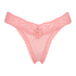 Cotton extra low thong, Pink