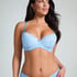 Marine Padded Underwired Bra, Blue