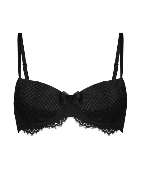 Davy Padded Underwired Bra, Black