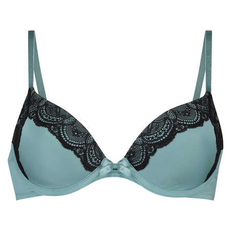Gina Padded Underwired Bra, Green