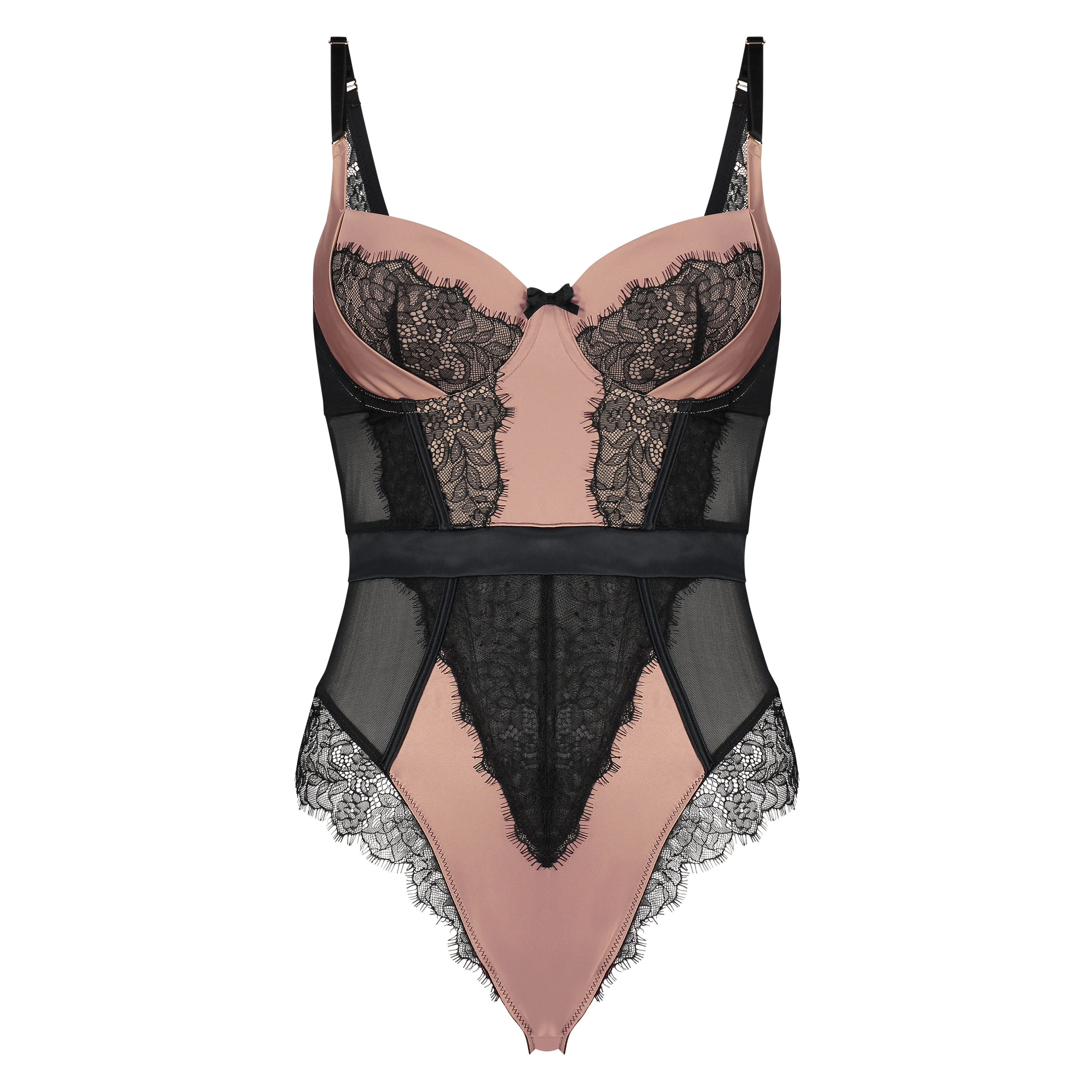 Arianne padded underwired body, Black, main