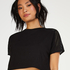 HKMX Crop Top Mesh, Black