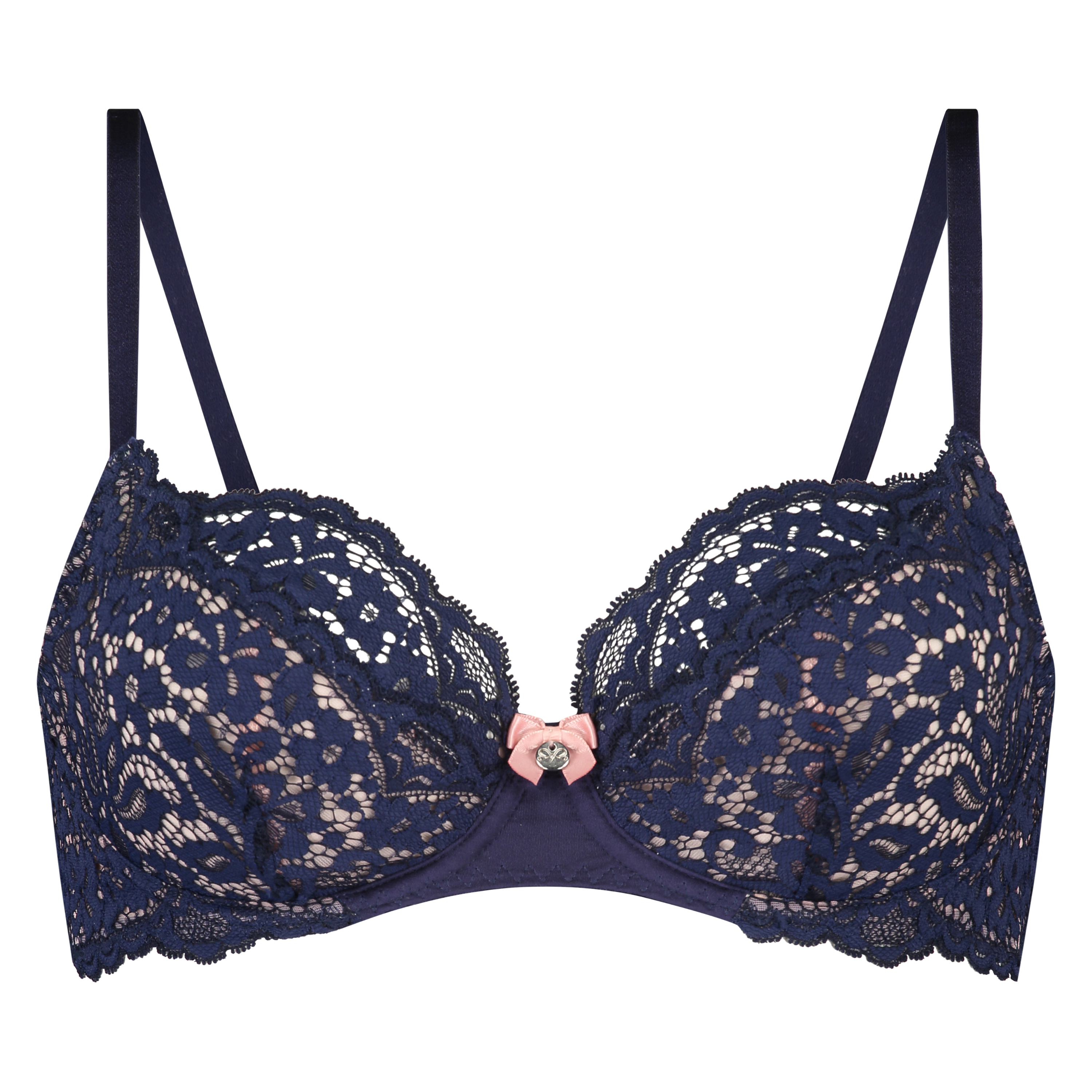 Rose Non-Padded Underwired Bra, Blue, main