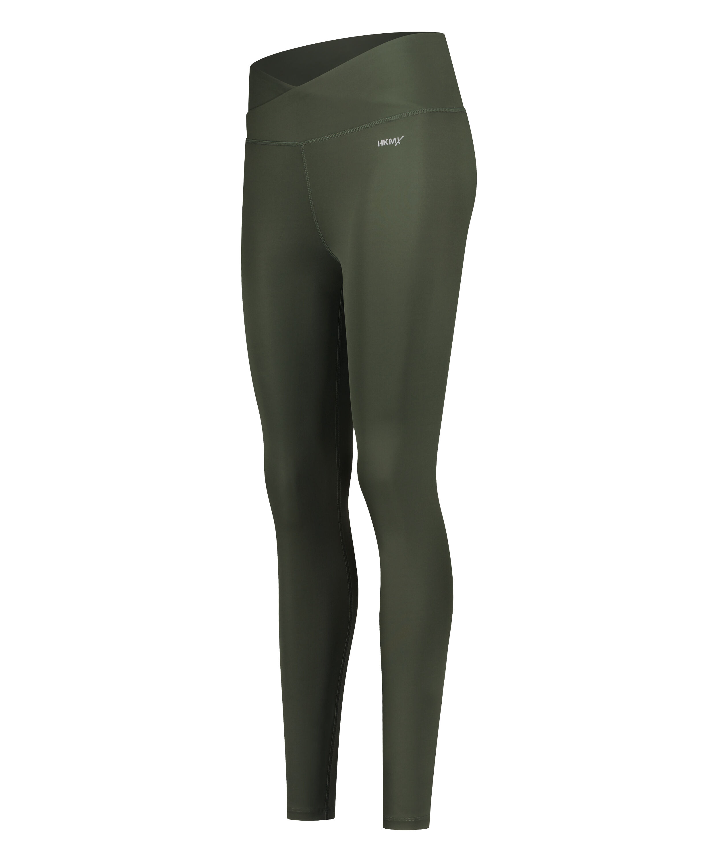 HKMX Crossed High Waisted Leggings, Green
