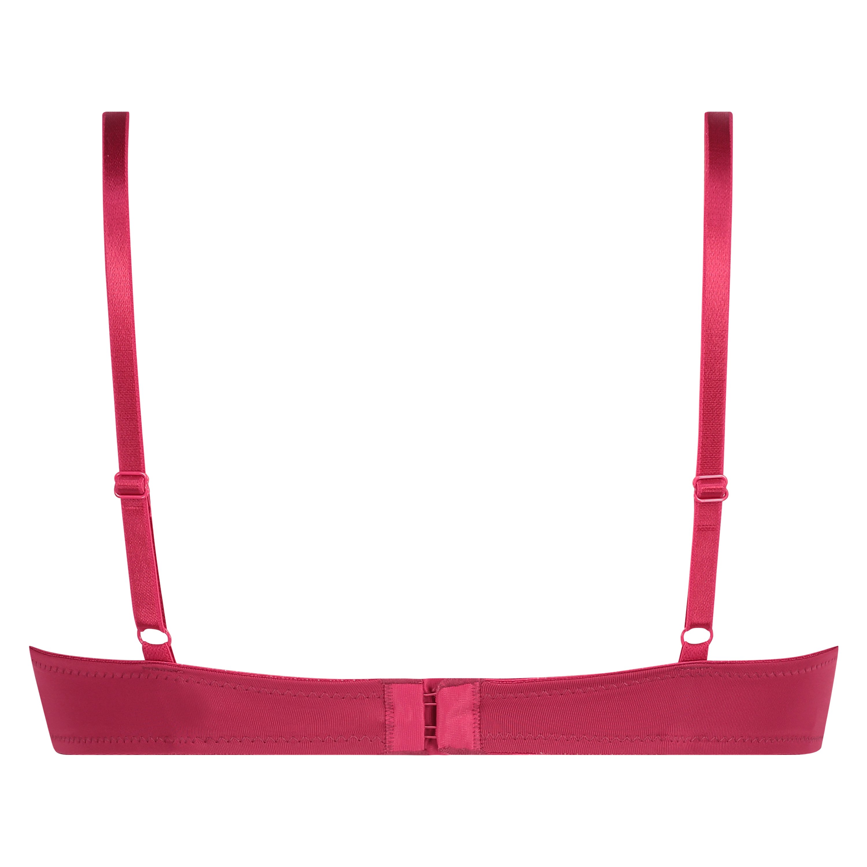 Plunge Padded Underwired Bra, Pink, main