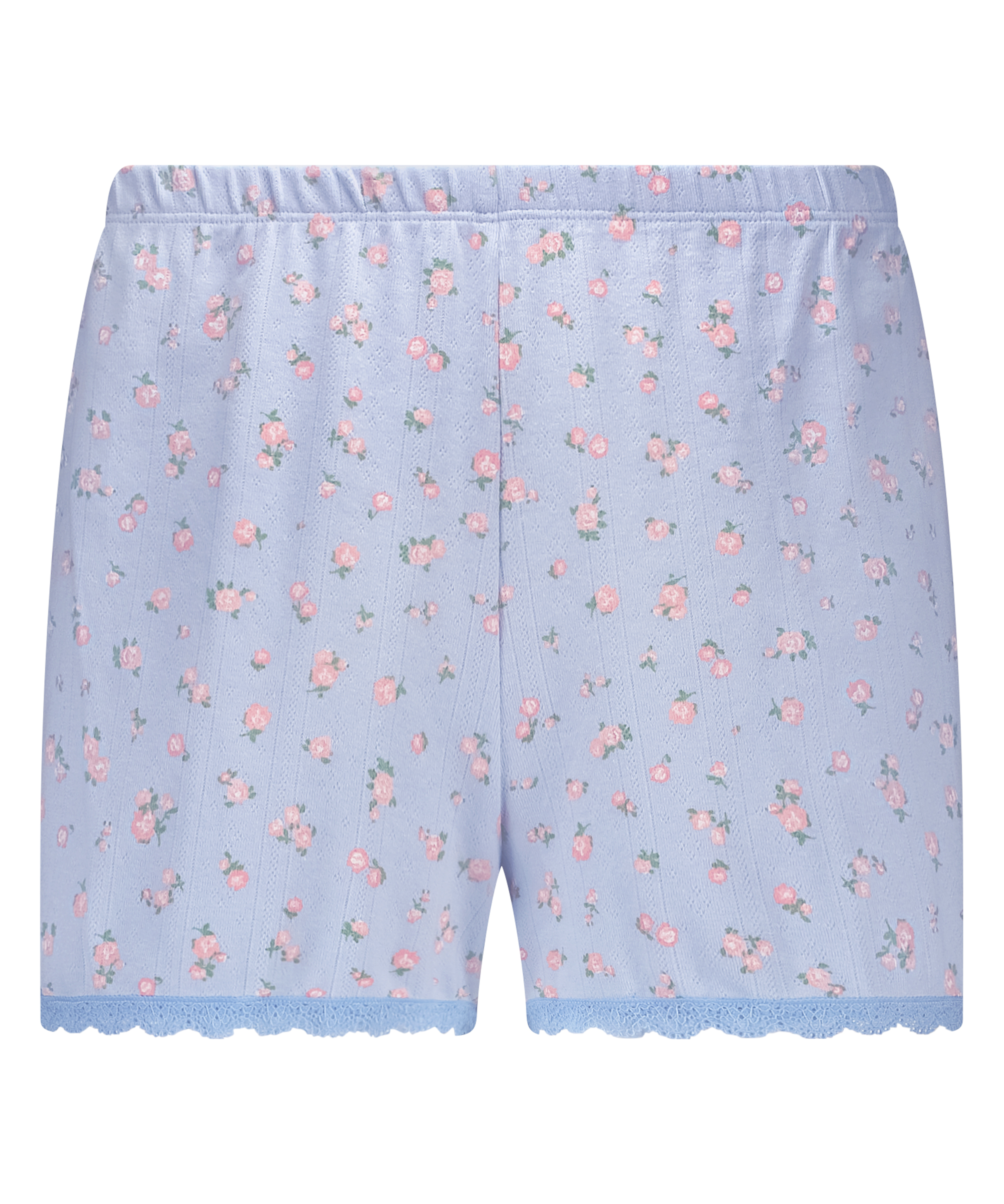 Lace Shorts Pointelle, Blue, main