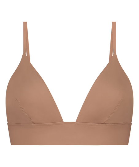 Smooth Triangle Bralette, Brown