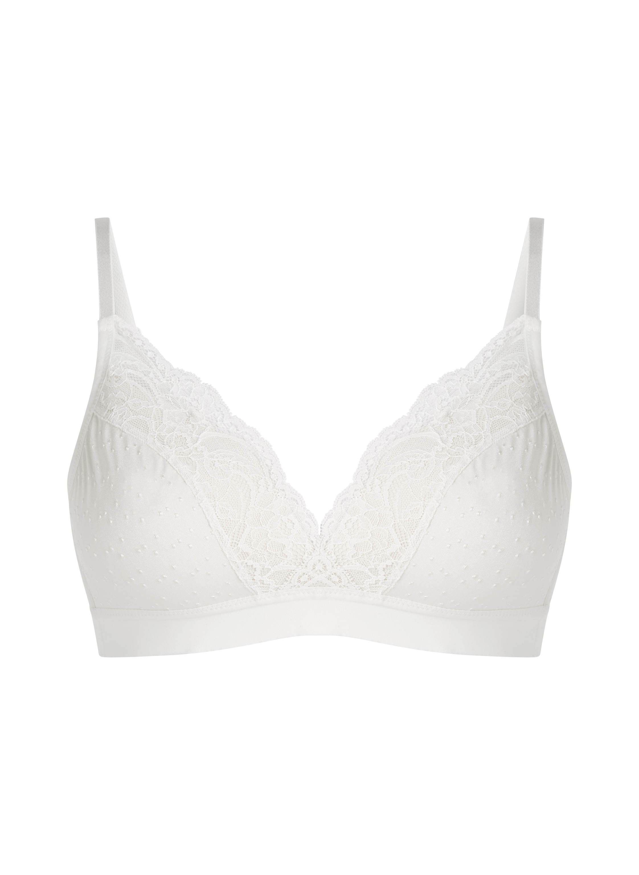 Sophie Padded Non-wired Bra, White, main