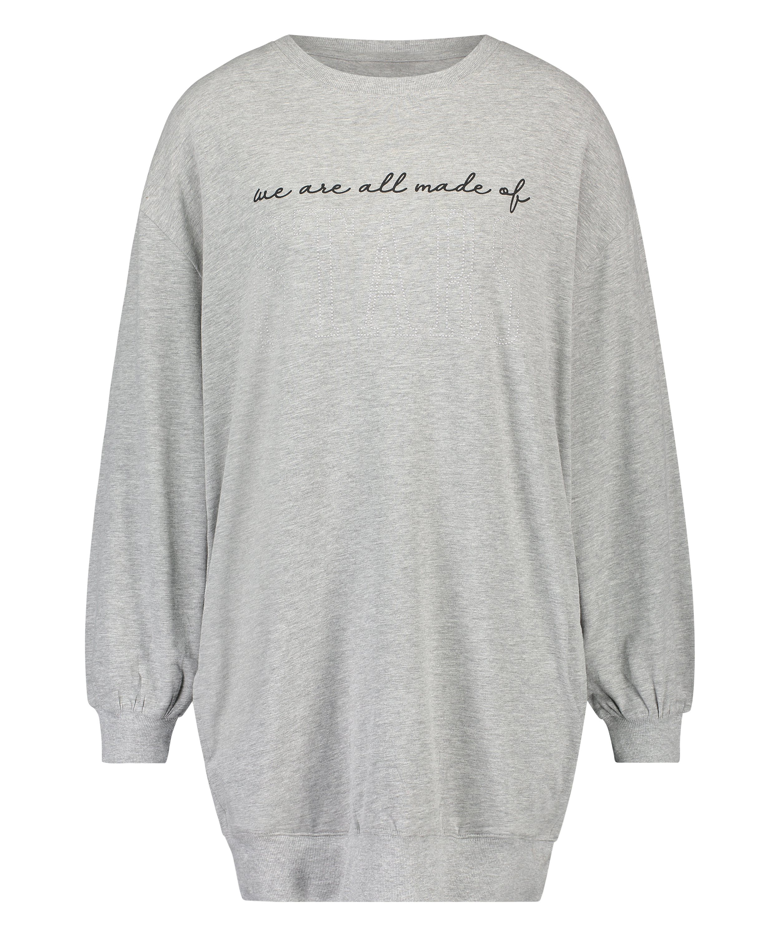 Round Neck Nightshirt, Grey, main