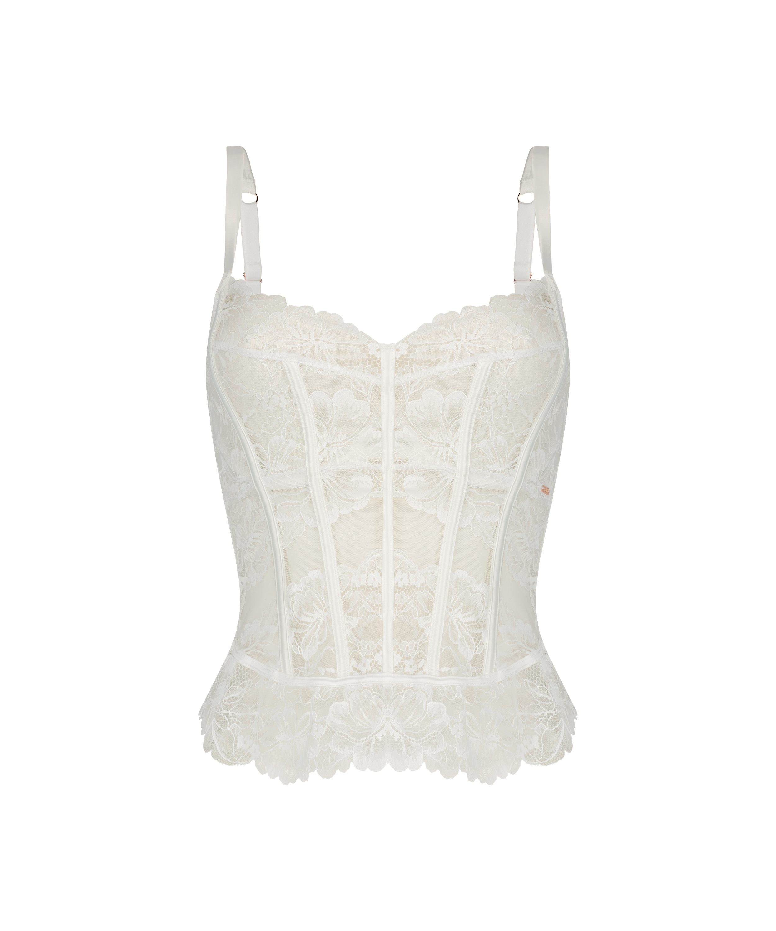 Cesca Bustier, White, main