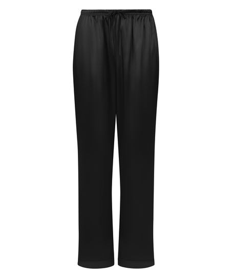 Satin Trousers, Black