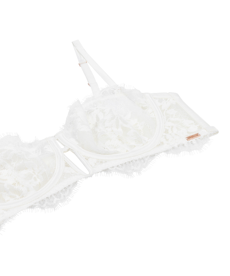 Tiah Non-Padded Underwired Longline Bra, White