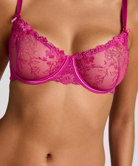 Peonie Non-Padded Underwired Bra, Pink